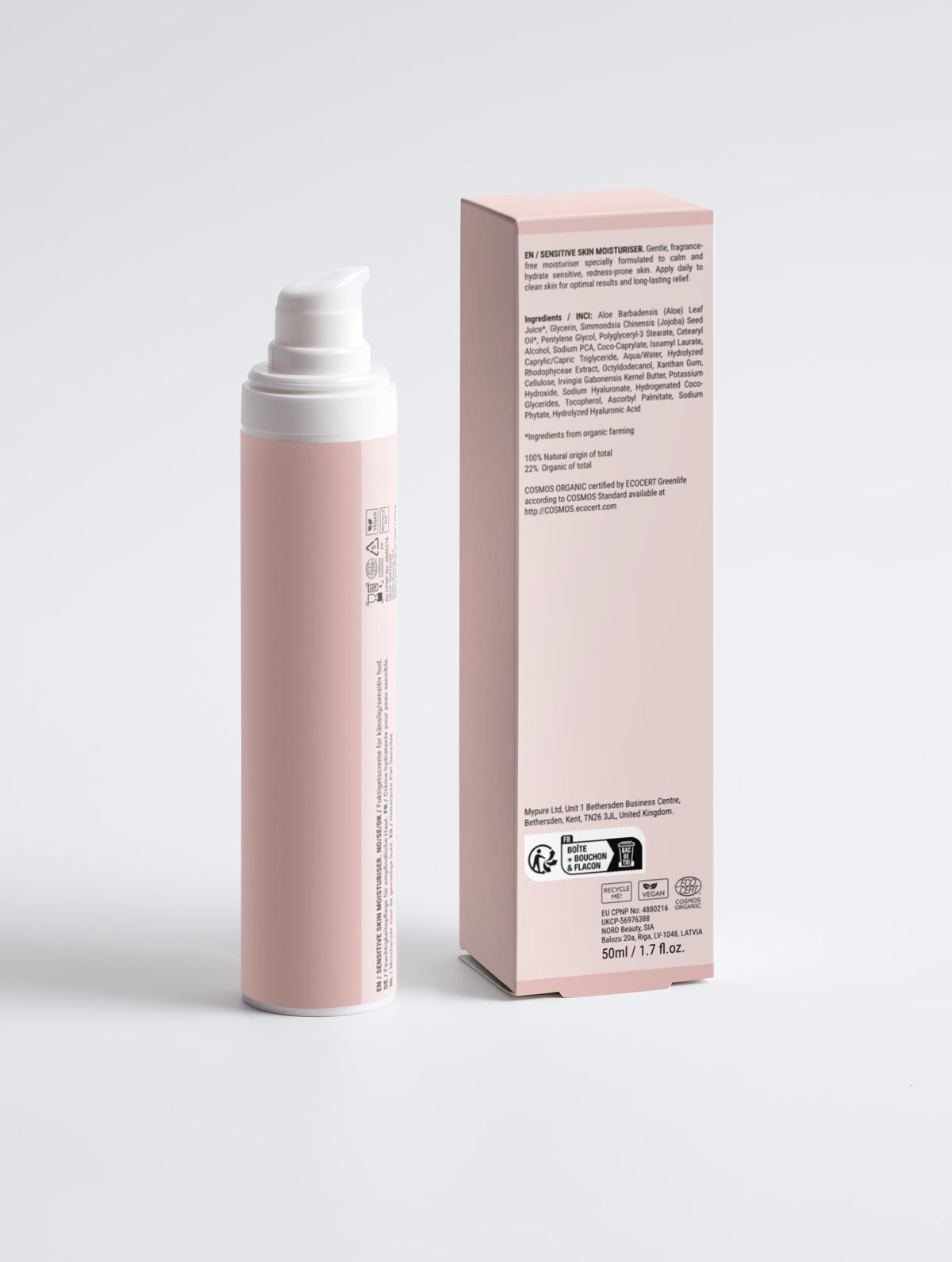 Crème hydratante pour Peau Sensible - Sans Parfum